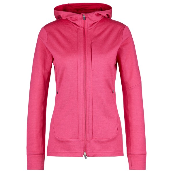 Icebreaker  Women's Quantum III L/S Zip Hood - Merinovest, roze