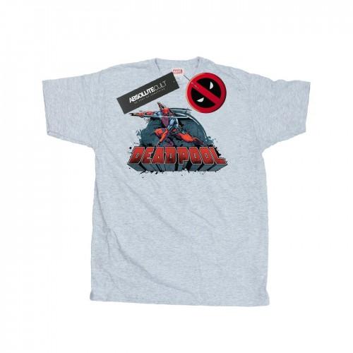 Marvel Heren Deadpool Sword Logo T-shirt