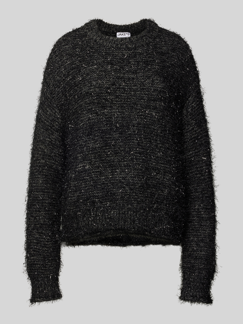 Jake*s Casual Relaxed fit gebreide pullover van effectgaren