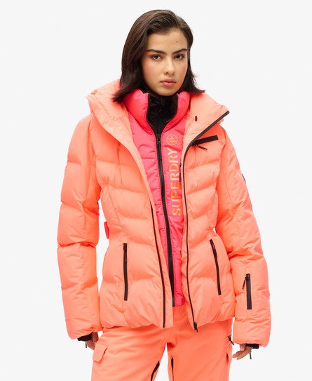 Superdry Sport Luxe Ski-pufferjas Cream