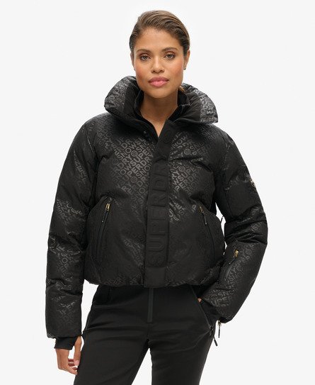 Superdry Sport Ski Slalom Pufferjas Zwart