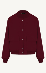 The Musthaves Soft bomberjacket Burgundy