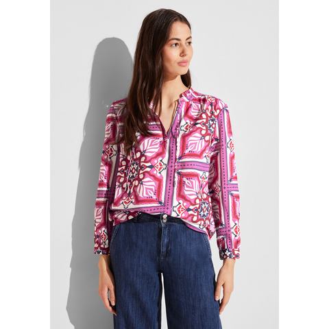 STREET ONE Blouse met lange mouwen met grafisch patroon