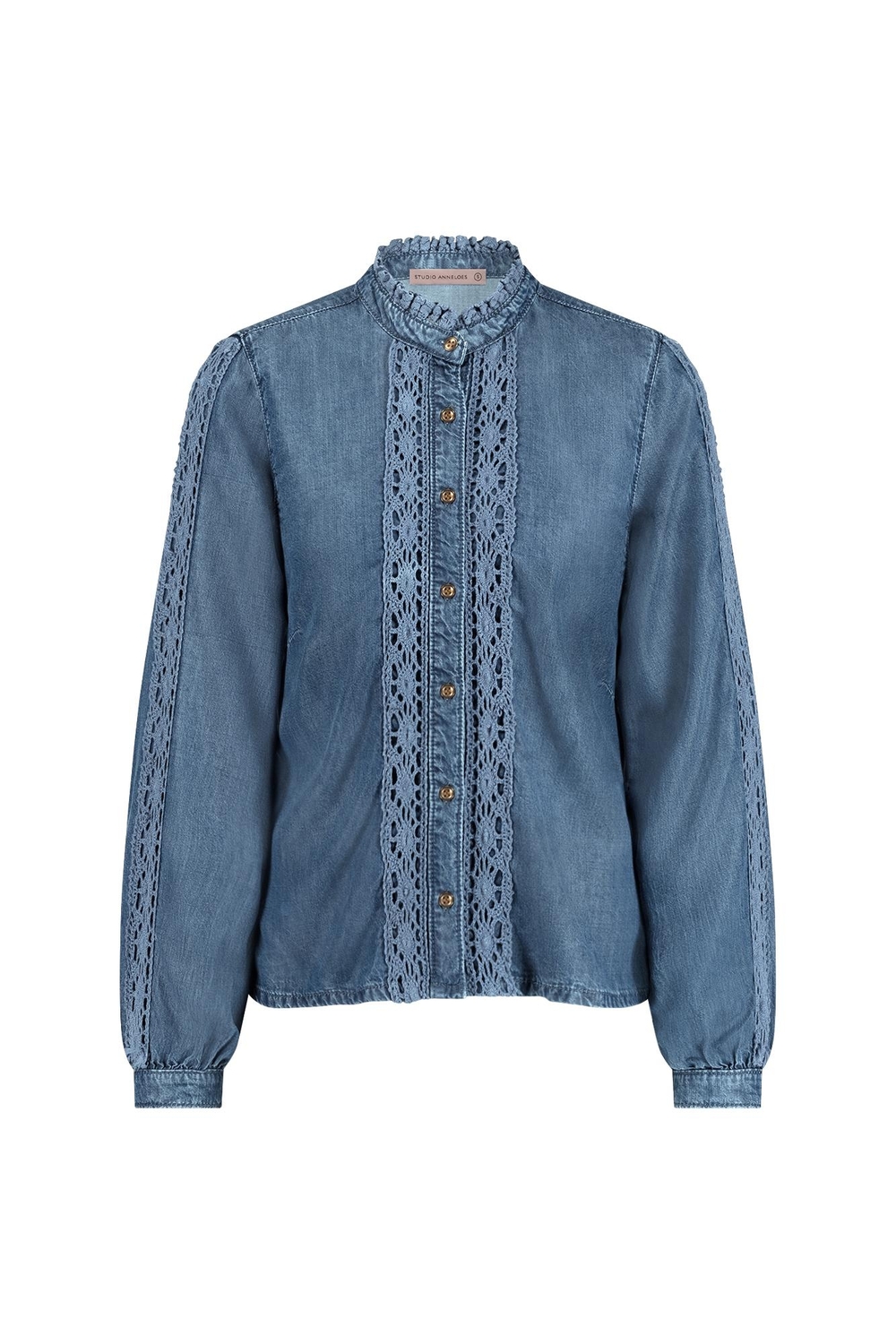 Studio Anneloes Female Blouses Lourdes Denim Blouse 12022