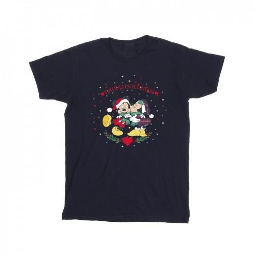 Disney Heren Mickey Mouse Mickey Minnie Kerst T-shirt