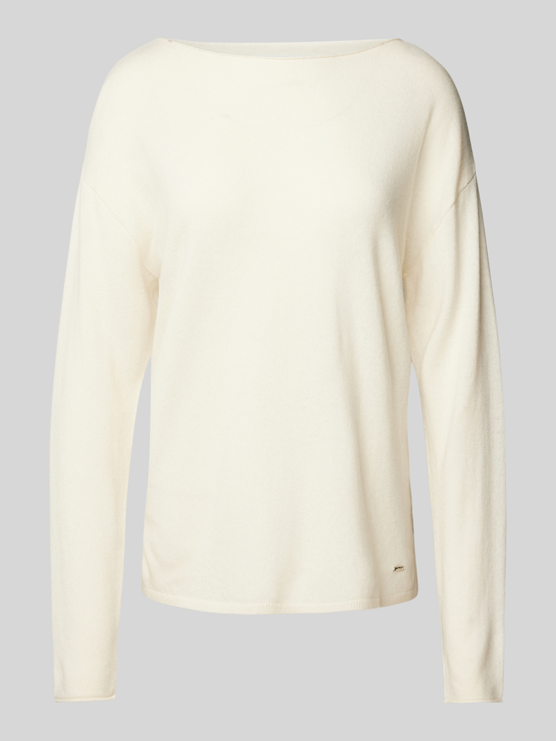 BRAX Gebreide pullover met boothals, model 'LIZ'