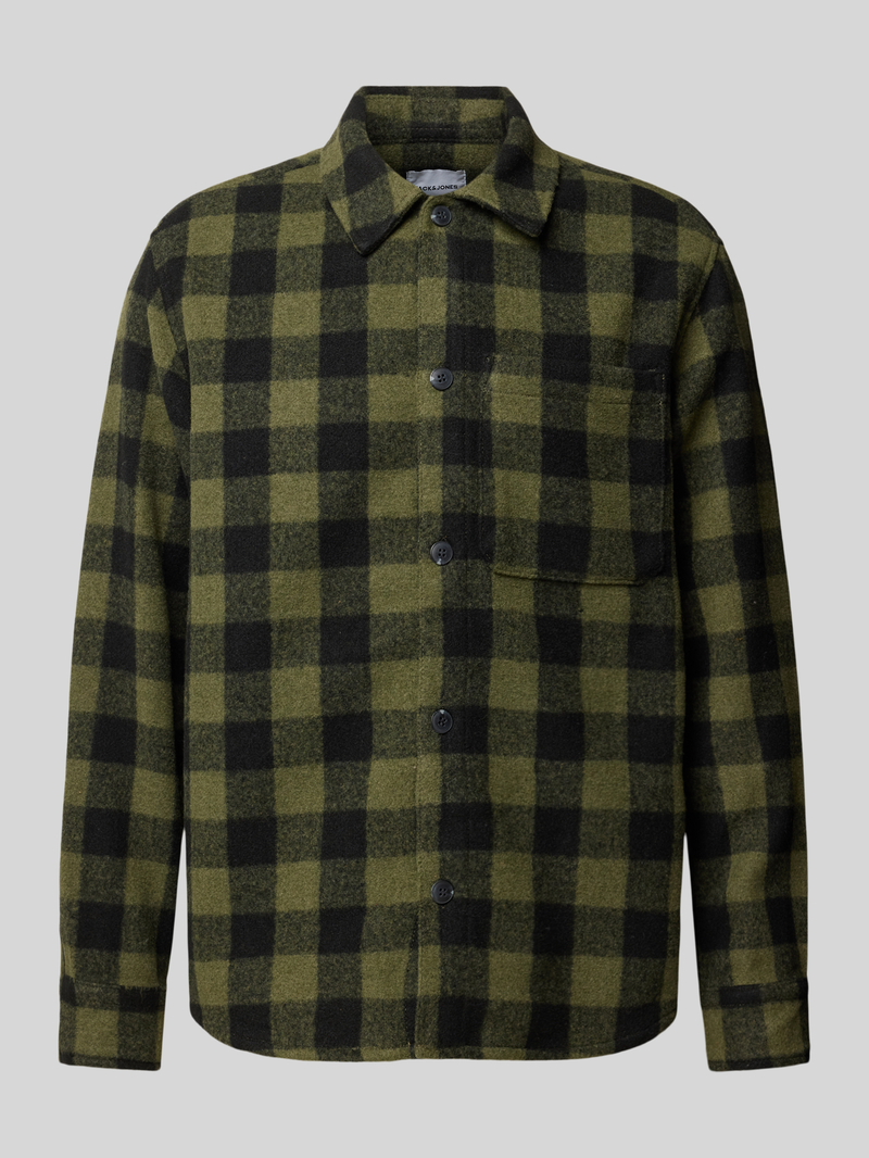 Jack & jones Regular fit overhemdjack met borstzak