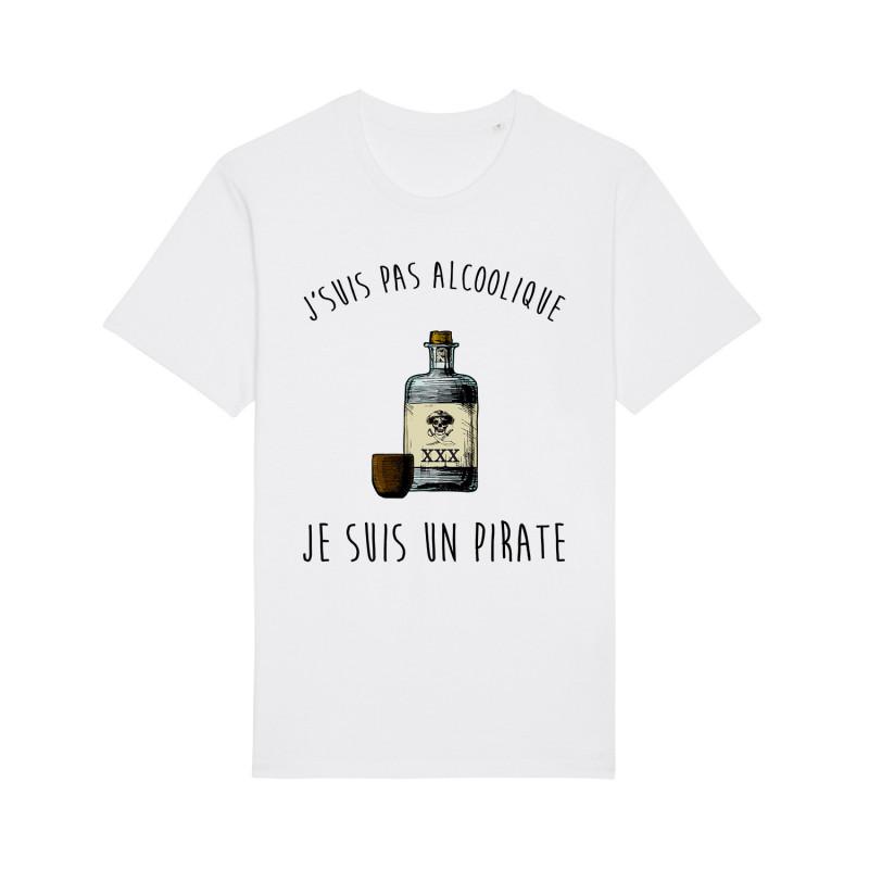 Enkr Heren T-shirt - IK BEN GEEN ALCOHOL, IK BEN EEN PIRAAT