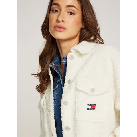 Tommy Jeans Curve Outdoorblouse TJW TEDDY BADGE OVERSHIRT EXT