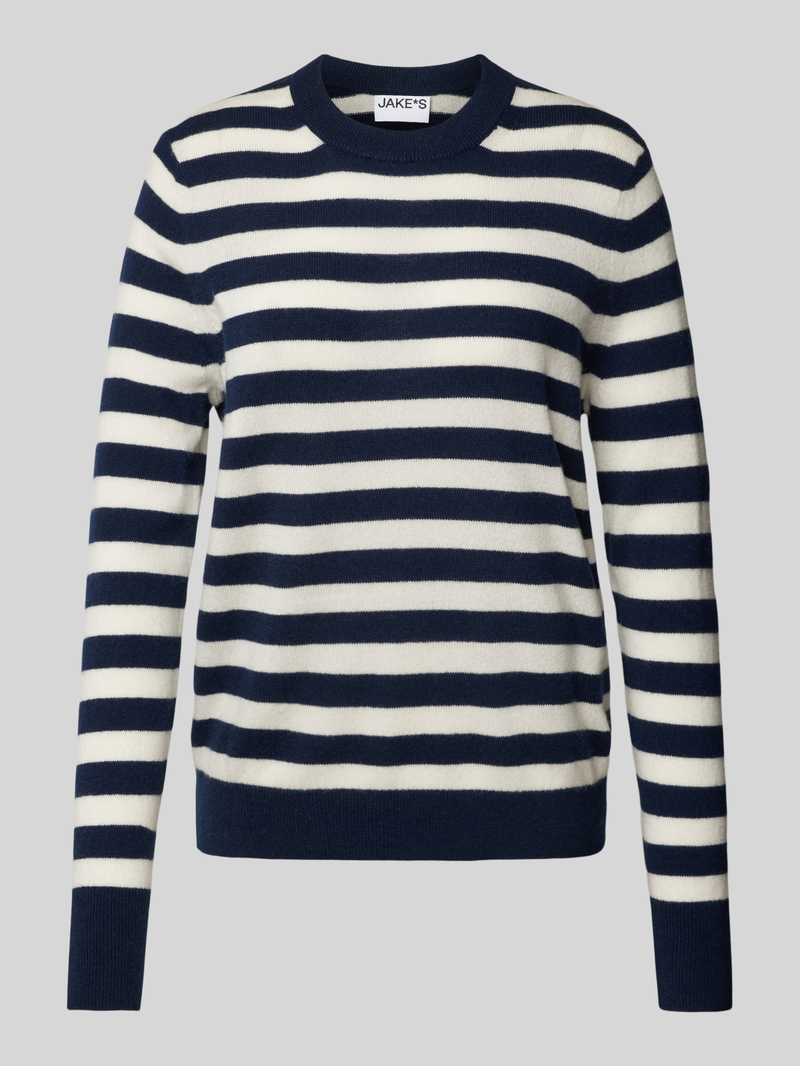 Jake*s Casual Gebreide pullover met ribboorden