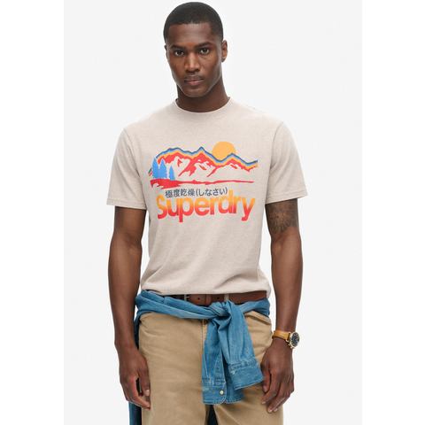 Superdry Shirt met ronde hals CL GREAT OUTDOORS GRAPHIC TEE