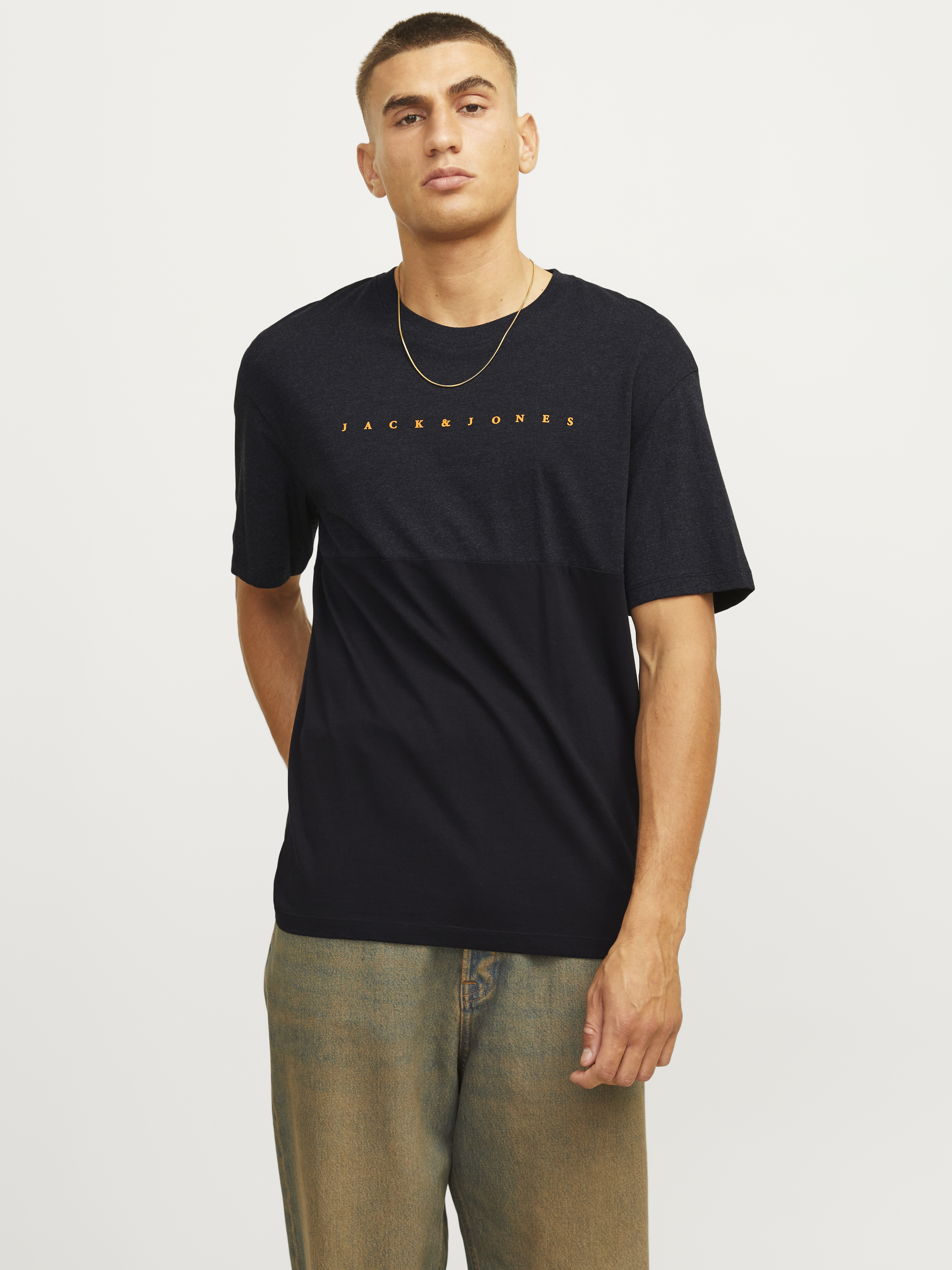 Jack & Jones Jjstar jj blocked tee ss crew neck