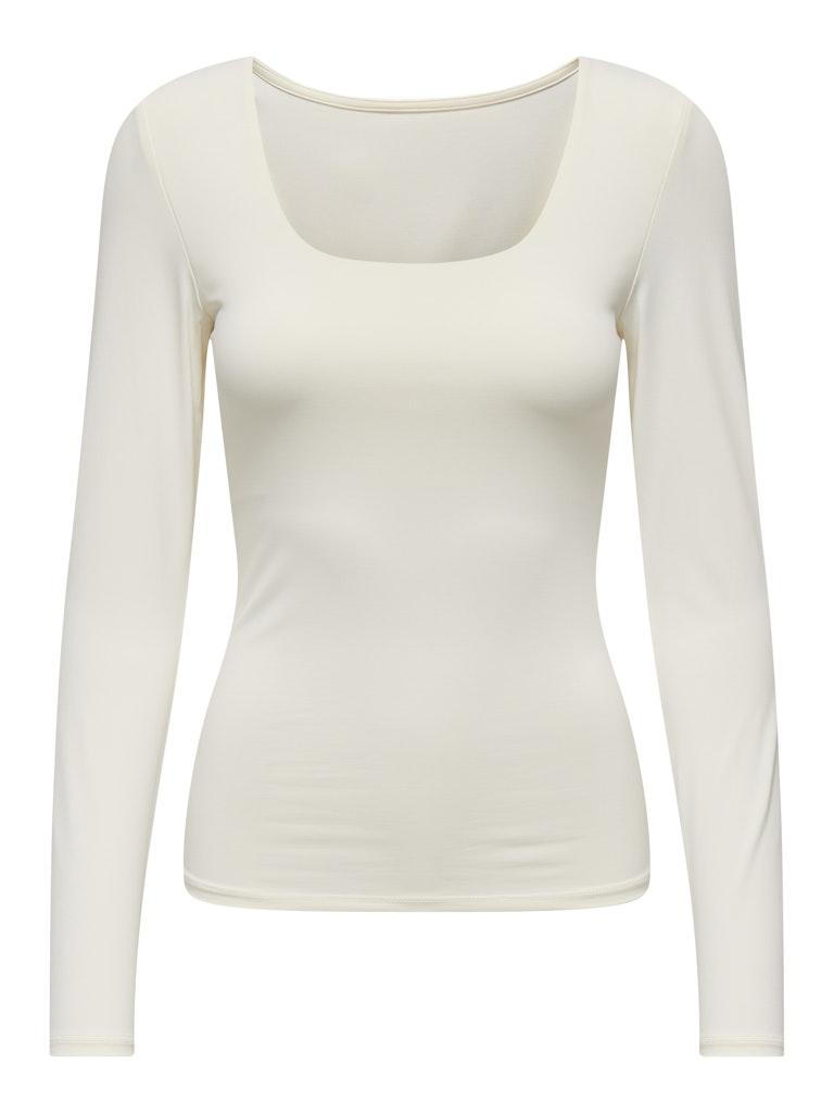 Only Onlea L/s 2-way Deep Neck Top Jrs N: