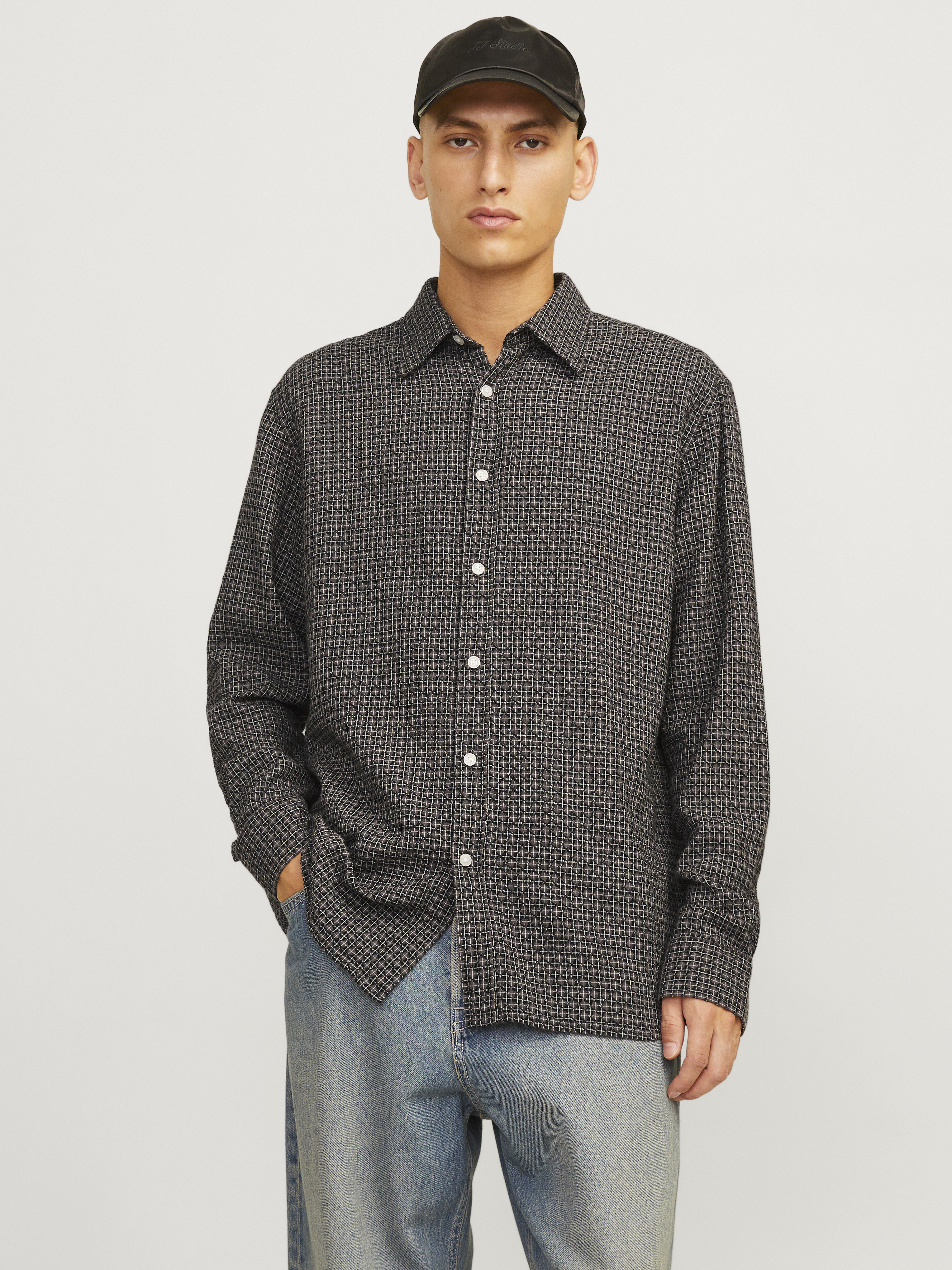 Jack & Jones Jorjoshua dobby check shirt ls