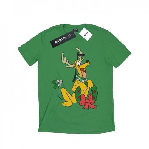 Disney Heren Pluto Kerst Rendier T-shirt