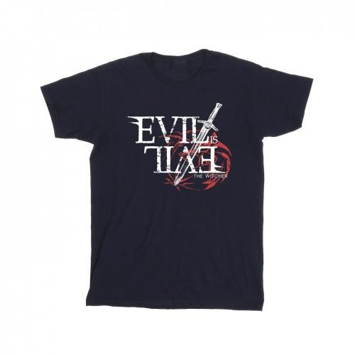 Pertemba FR - Apparel Netflix Heren The Witcher Evil Is Evil T-shirt