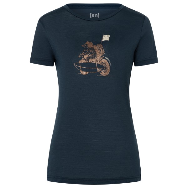 Super.Natural  Women's Supermotor Bear Tee - T-shirt, blauw