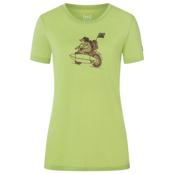 Super.Natural  Women's Supermotor Bear Tee - T-shirt, groen