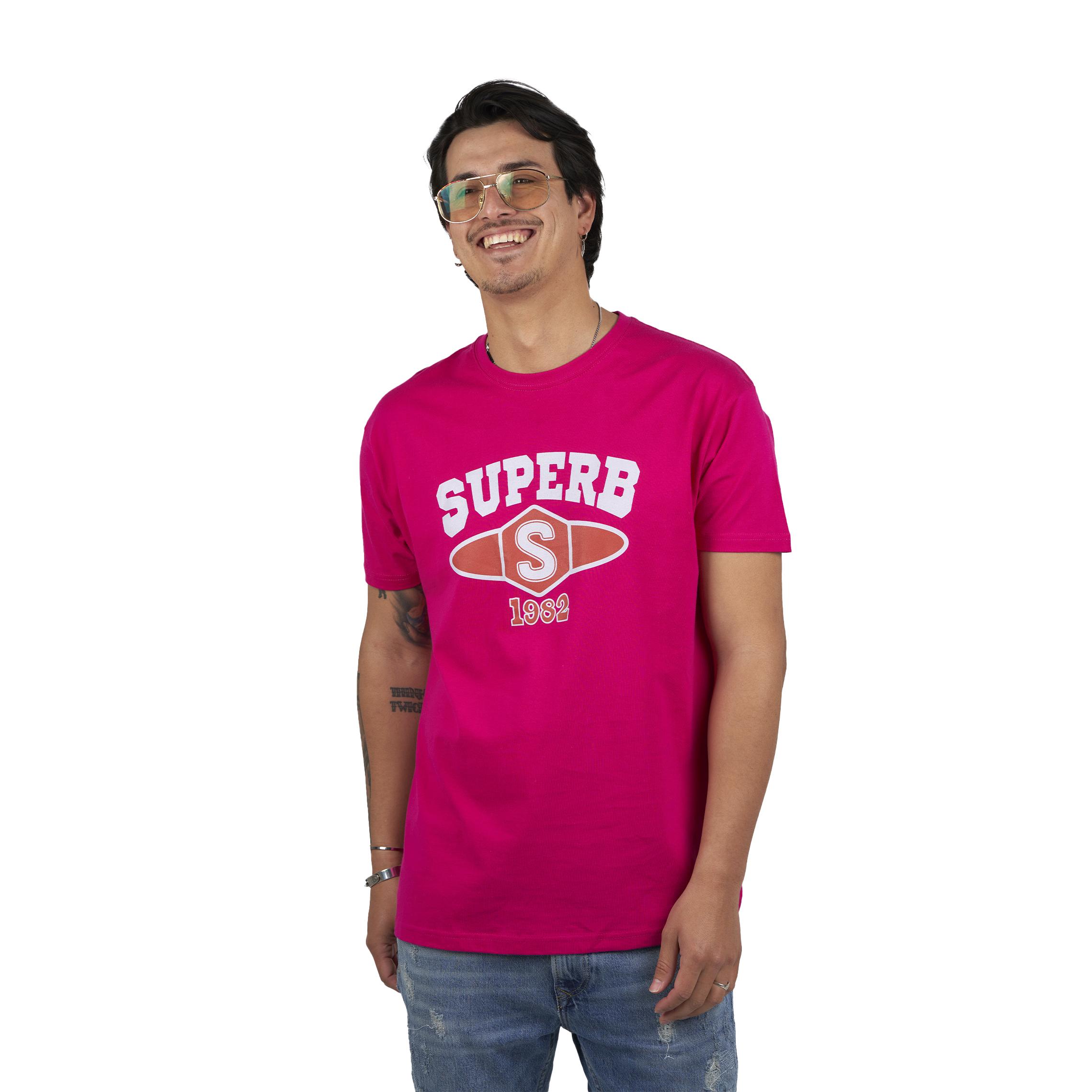 SUPERB Camiseta manga corta y cuello redondo University SPRBCA-2201 hombre