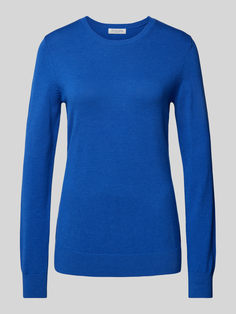 Christian Berg Woman Regular fit gebreide pullover met ribboorden