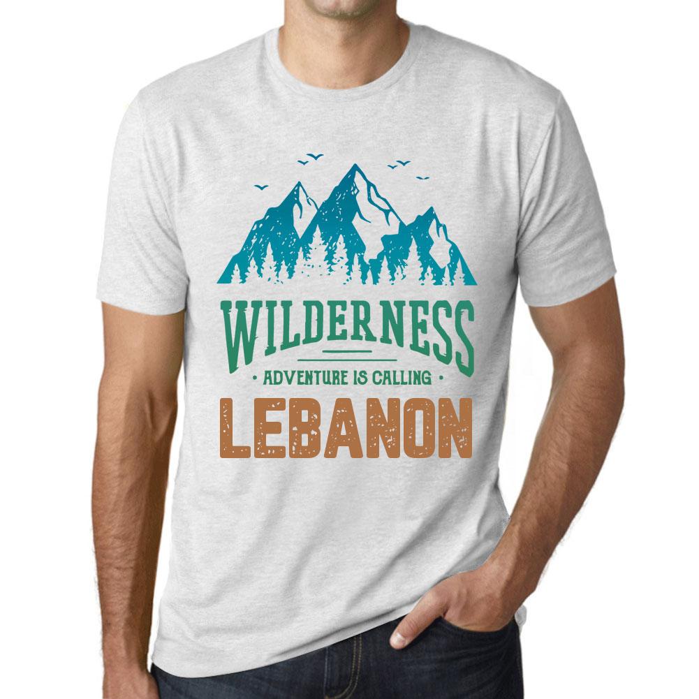 Ultrabasic  Homme Graphique T-shirt Grafisch T-shirt Wildernis LIBANON Witte rook