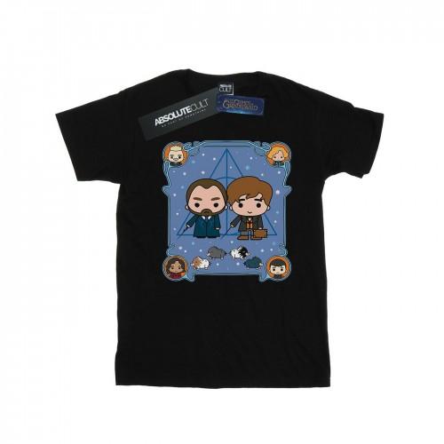 Pertemba FR - Apparel Fantastic Beasts Heren Chibi Newt en Perkamentus T-shirt