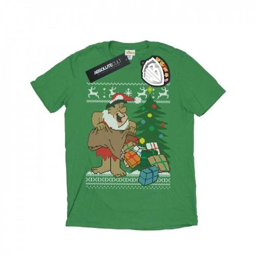 The Flintstones Het Flintstones Kerst Fair Isle T-shirt voor heren