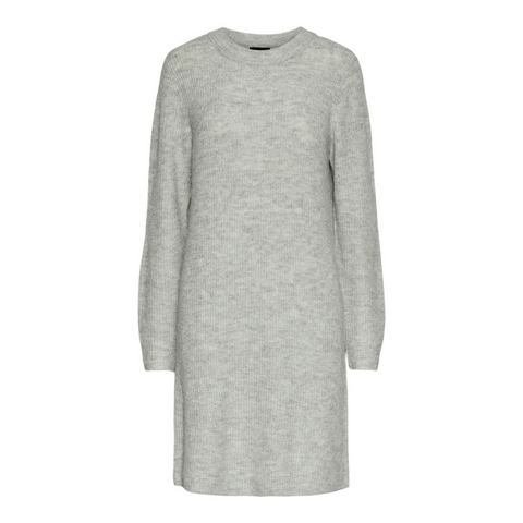 Pieces Gebreide jurk PCELLEN LS O-NECK KNIT DRESS NOOS BC