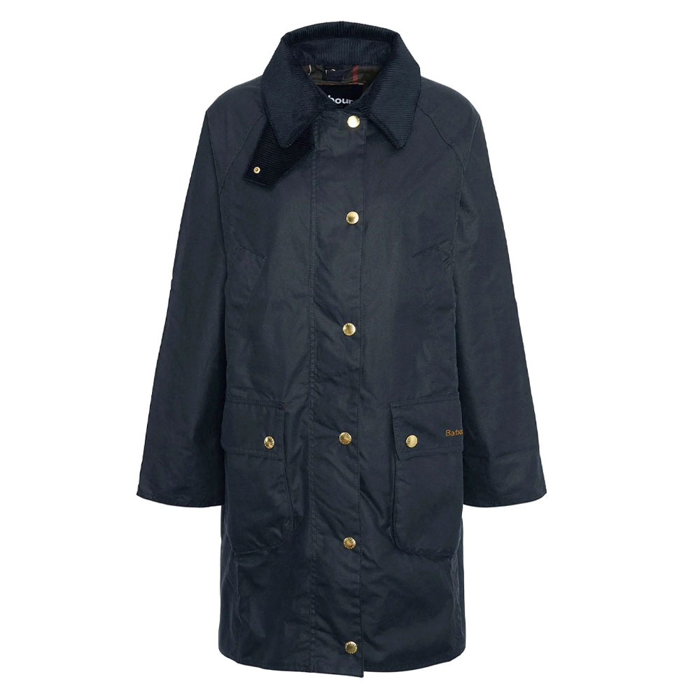 Barbour Dames waxjas Beadnell Long Navy