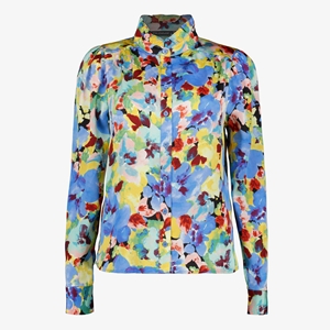 TwoDay dames blouse blauw met bloemenprint