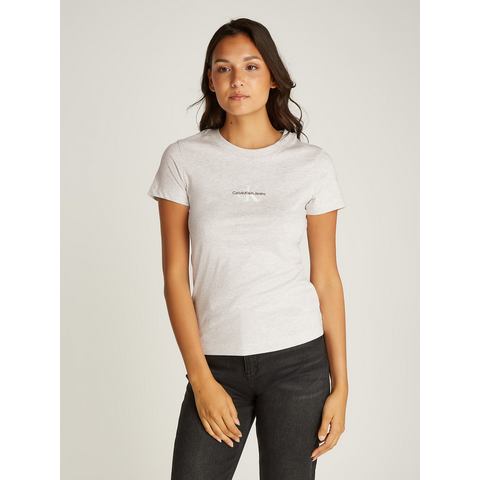 Calvin Klein T-shirt MONOLOGO SLIM TEE met gestempeld logo