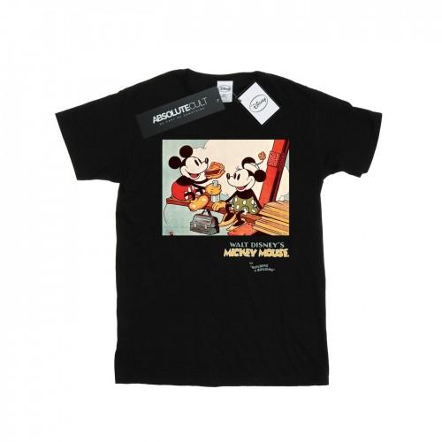 Disney Heren Mickey Mouse die een gebouw bouwt T-shirt