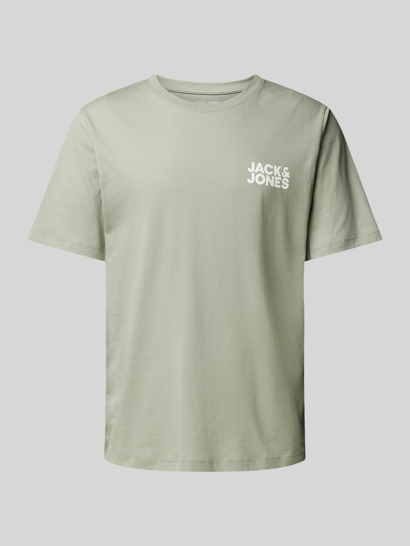 Jack & jones T-shirt met labelprint, model 'ECORP'