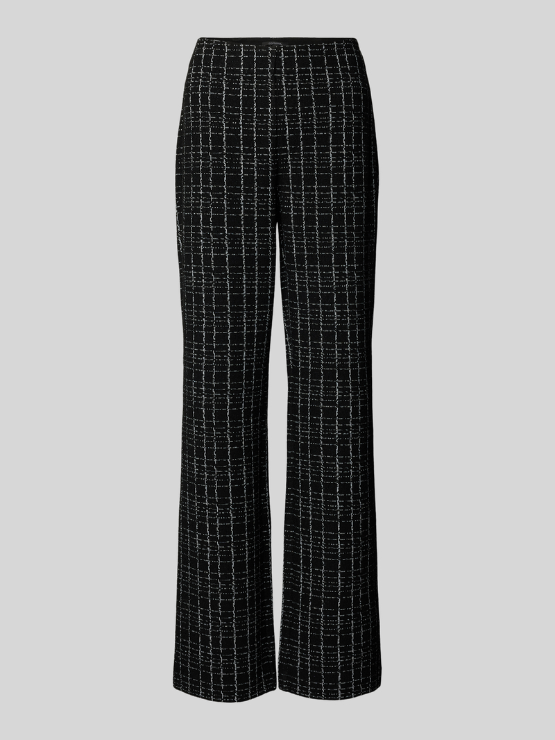 Comma Straight leg pantalon met effectgaren