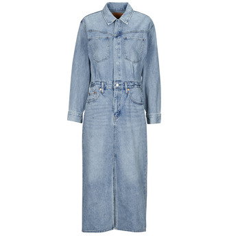 Levi's Lange Jurk Levis WESTERN DENIM MIDI DRESS