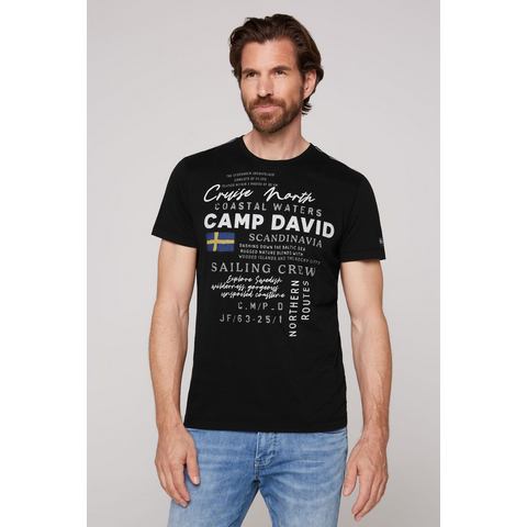 CAMP DAVID Shirt met print