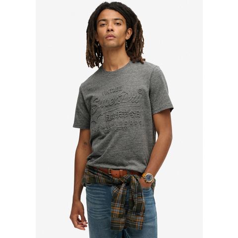 Superdry Shirt met ronde hals EMBOSSED VL GRAPHIC T SHIRT