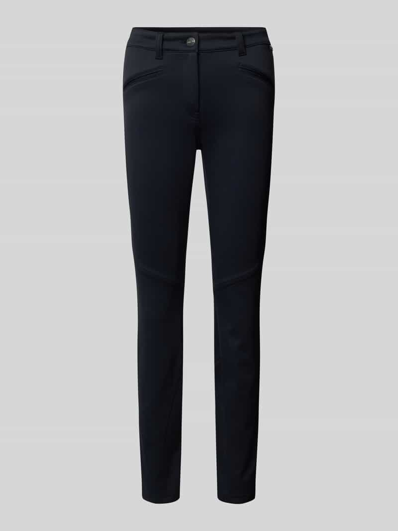 Marc Cain Slim fit broek met siernaden