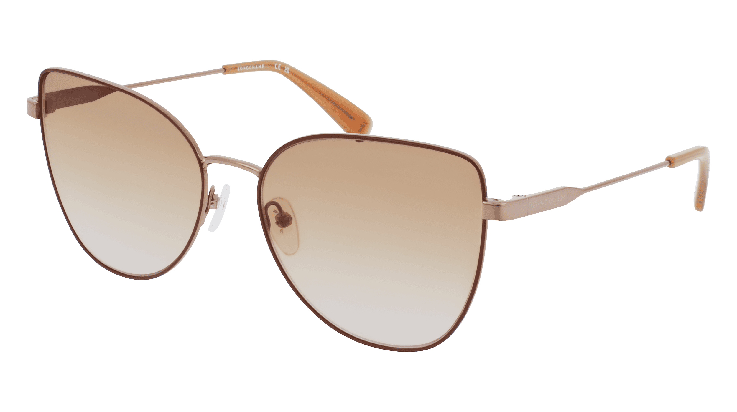 LONGCHAMP LO165S Vrouwen Zonnebril, bruin goud