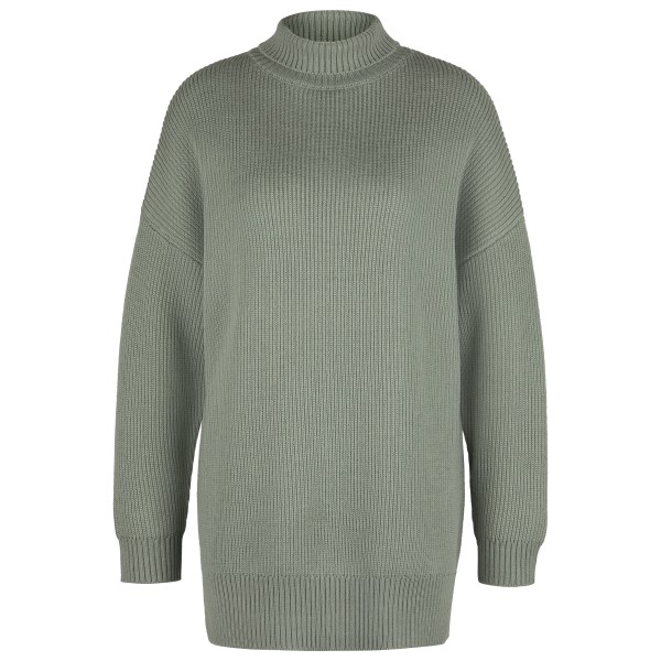 Stoic  Women's Heavy MerinoKnit MMXX.Rutvik Turtle Neck - Merinotrui, olijfgroen