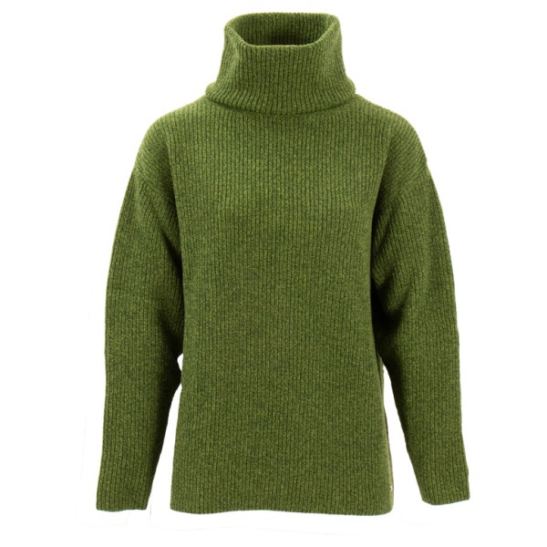 Sätila  Women's Sandby Polo Sweater - Wollen trui, olijfgroen