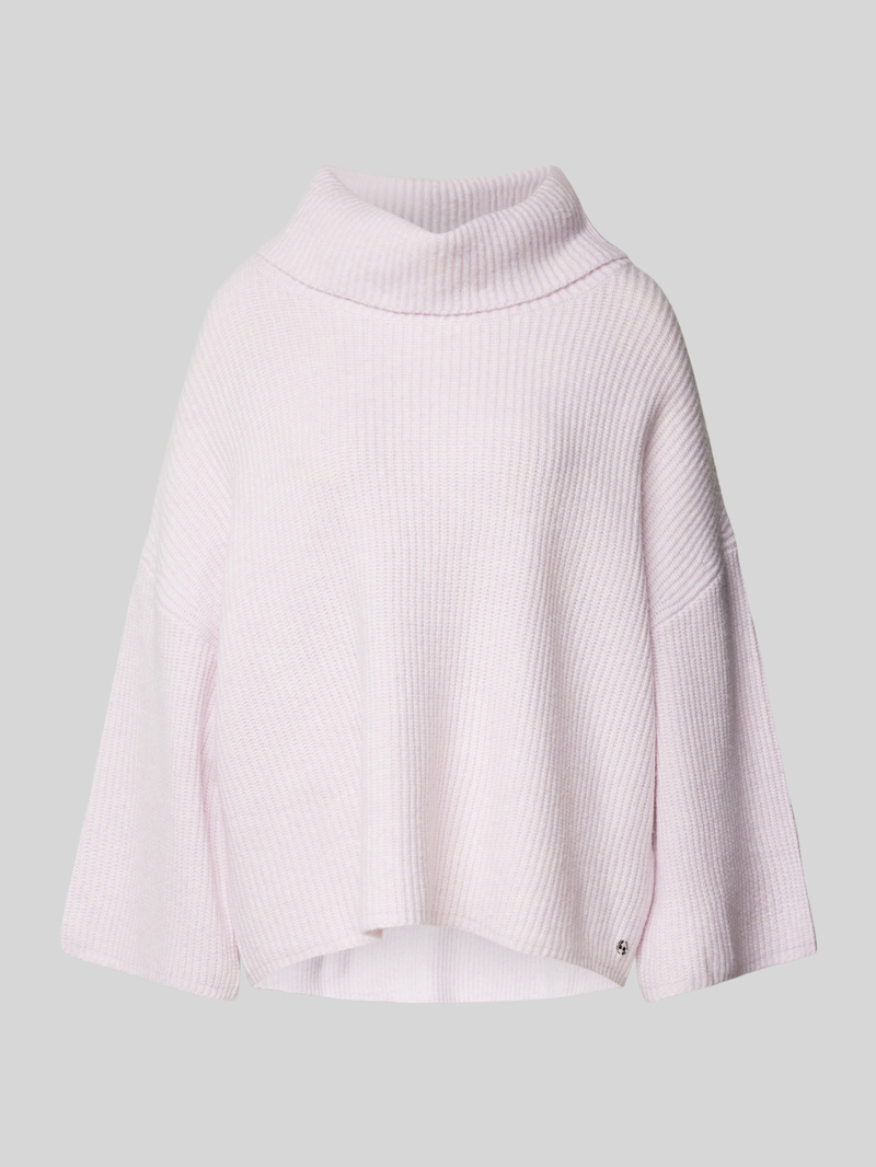 Comma Oversized wollen pullover van viscose met kimonomouwen