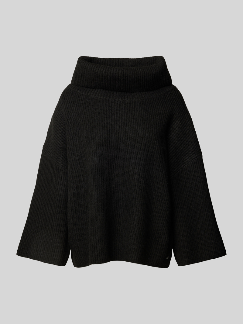 Comma Oversized wollen pullover van viscose met kimonomouwen