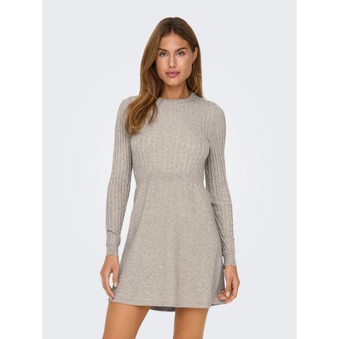 Only Gebreide jurk ONLFIA LS CABLE DRESS KNT