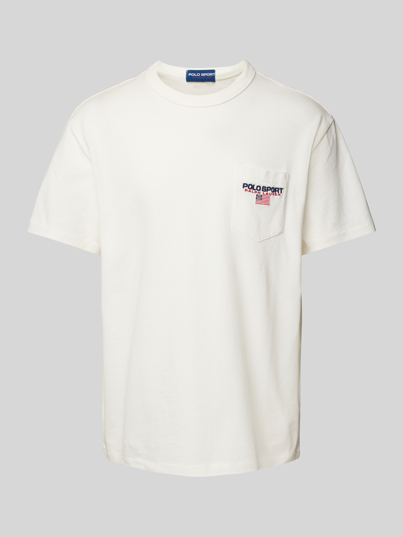 Polo Sport T-shirt met labelstitching