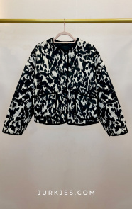 Jurkjes Leopard Jacket Elene Zwart Wit