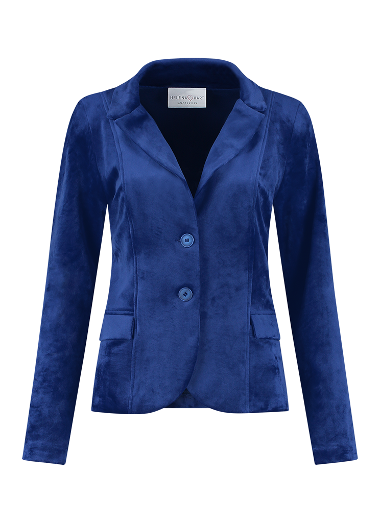 Helena Hart Female Jassen 7446uni Blazer Velour Corto Un