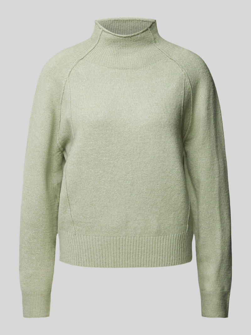 QS Gebreide pullover met opstaande kraag