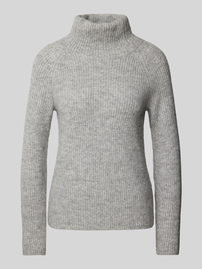 Boss Gebreide pullover van alpacamix met opstaande kraag, model 'Falodan'