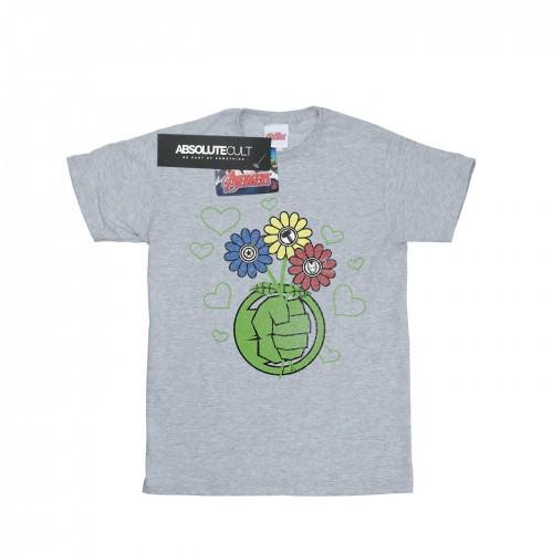 Marvel Heren Hulk Flower Fist T-shirt